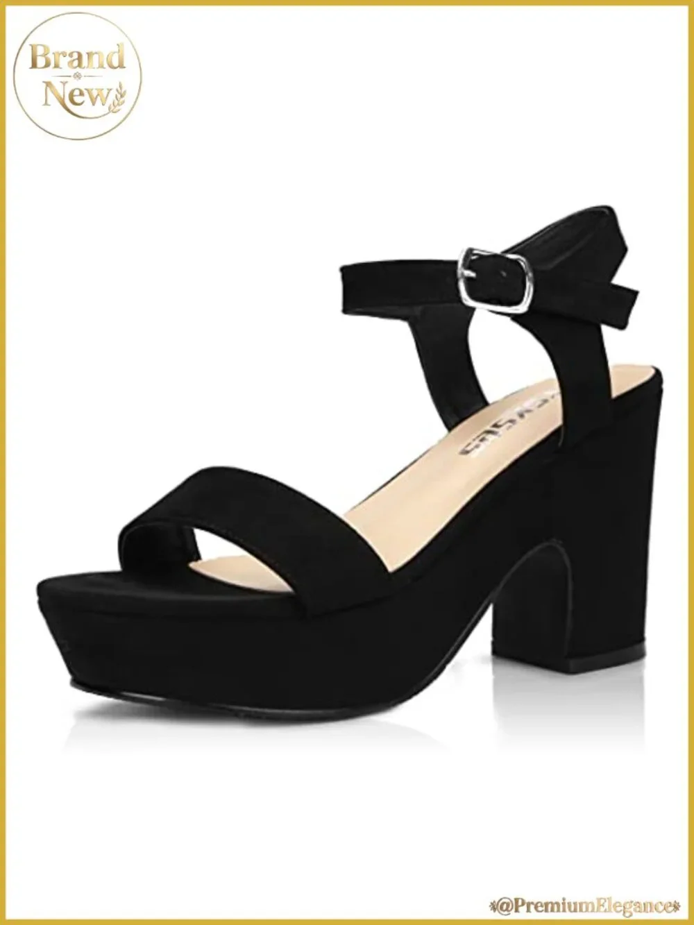 Platform Heels Chunky Wedge Ankle Strap Sandals